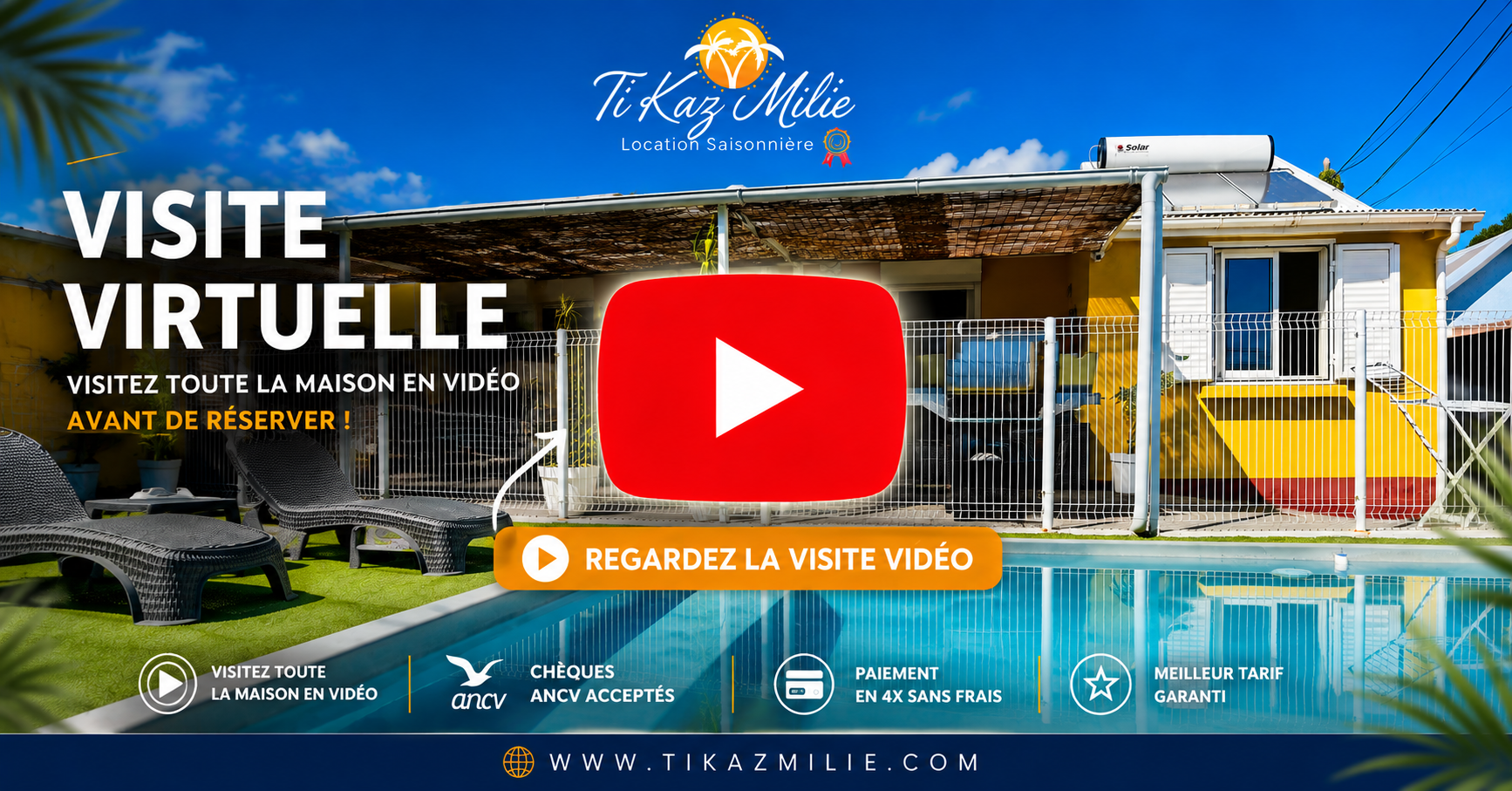 Visitez Ti Kaz Milie en vidéo avant de réserver